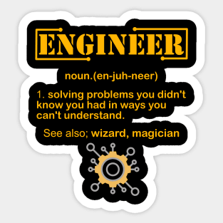 Engineer Definition, Gift For Engineer, Engineer, Engineering, Engineering Gifts, Architect, Engineering Student, Civil Engineer, Mechanical Engineering, Sticker